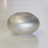 WAX HOLDER BSC FLSK SILVER    - CANDLE HOLDERS, CANDLES